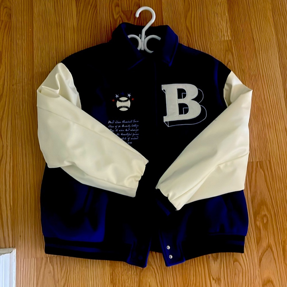 Blue & White Varsity Jacket from H&M